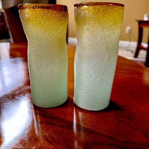 Pair of 1930’s Napoleone Martinuzzi Murano glasses
